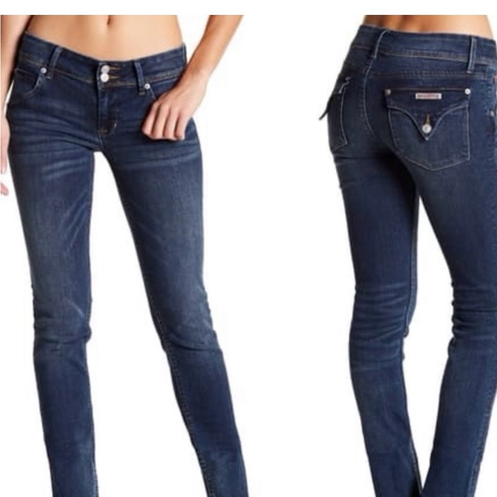 Hudson Collin Flap Skinny Women's Blue Jeans Sz 27